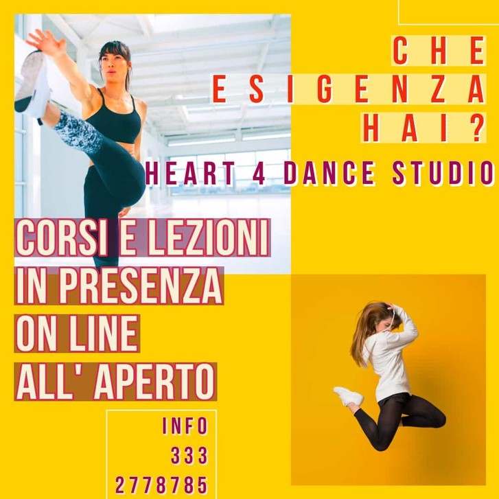 CORSI IN PRESENZA E ONLINE - HEART 4 DANCE