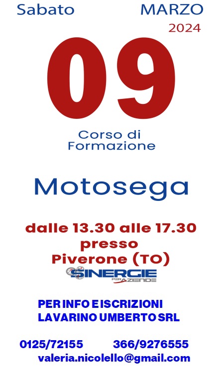 Corso patentino motosega