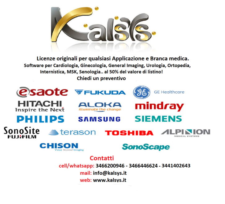 LICENZE SOFTWARE PER ECOGRAFI LICENZE SOFTWARE PER ECOGRAFI