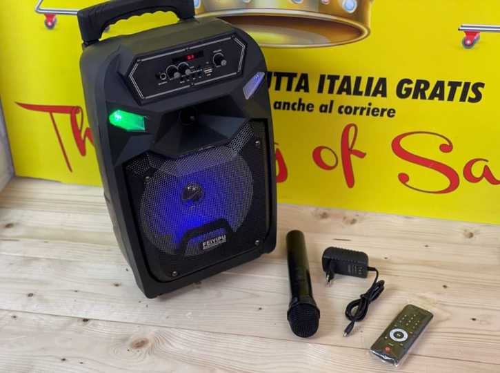 NUOVA CASSA KARAOKE🎶 2000W 1MICROFONO senza filo A SOLI 80 euro SPEDIZIONI GRATUITA IN TUTTA ITALIA🇮🇹 PAGAMENTO ALLA CONSEGNA🚚 NUOVA CASSA KARAOKE🎶 2000W 1MICROFONO senza filo A SOLI 80 euro SPEDIZIONI GRATUITA IN TUTTA ITALIA🇮🇹 PAGAMENTO ALLA CONSEGNA🚚