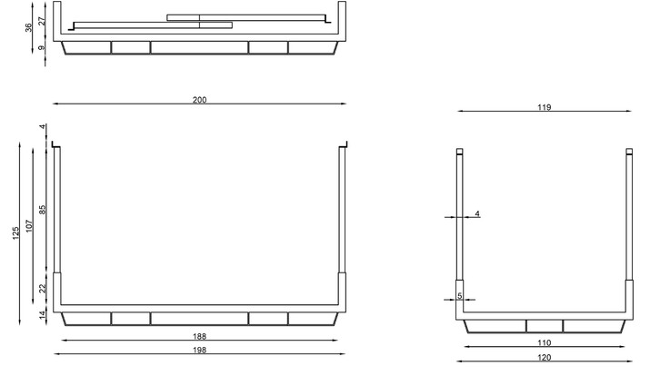 Pallet pedane con sponde sfilabili Pallet pedane con sponde sfilabili