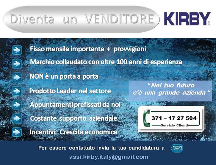 Venditore sistemi di pulizia ..leader per la casa ! Venditore sistemi di pulizia ..leader per la casa !