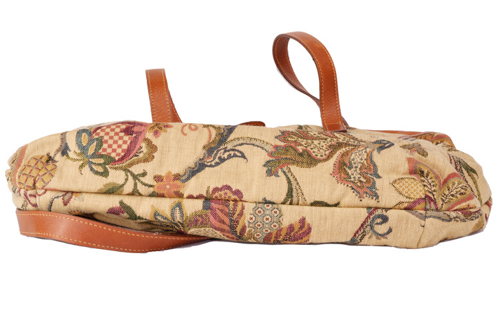 borsa donna furla in stoffa tipo arazzo e pelle vera borsa donna furla in stoffa tipo arazzo e pelle vera