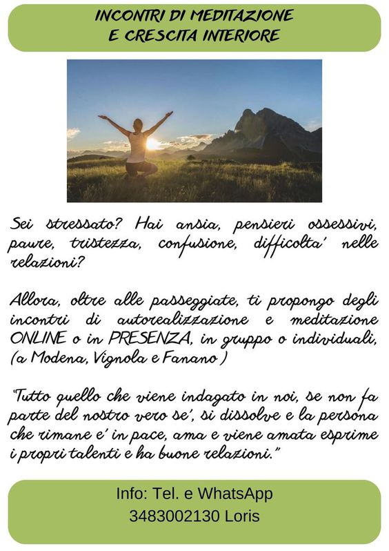 incontri di meditazione online