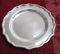 6 sottobicchieri in argento sheffield vintage usati ma in ottime condizioni da tavola dell royal fa