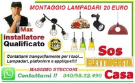 Se hai comprato I tuoi lampadari, plafoniere o faretti led e da solo non ti senti sicuro nel montag