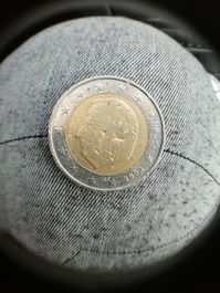Monets 2 euro con difetti di stampa
