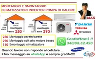 Montaggio climatizzatori inverter Ardea 250 euro