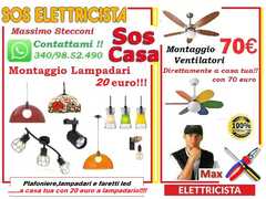 Sono un elettricista specializzato a tua completa disposizione se devi montare I tuoi nuovi lampada