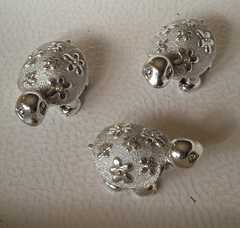 nuove per collezionismo o per bomboniere tartarughe argentate , marca Lulli made in italy.<br>acqu